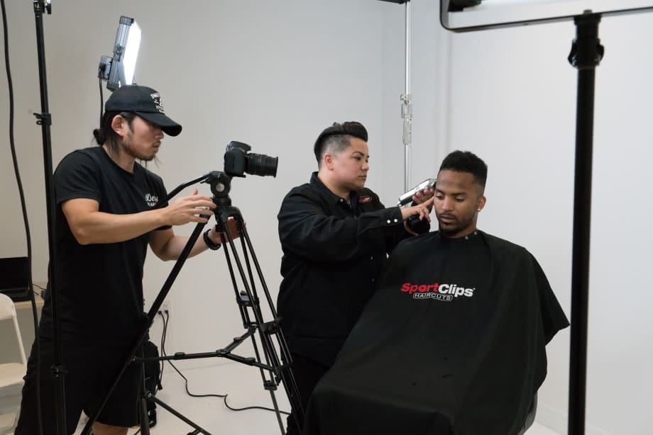 Men's Grooming Specialists: Behind-the-Scenes at Sport Clips Collection Photo Shoot