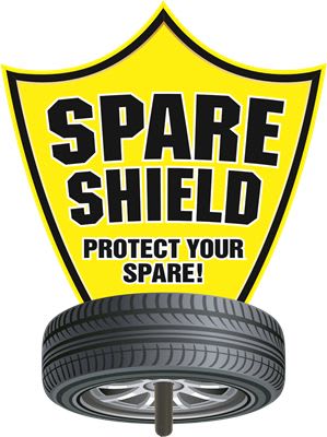 Spare Shield Protects Spare Tires