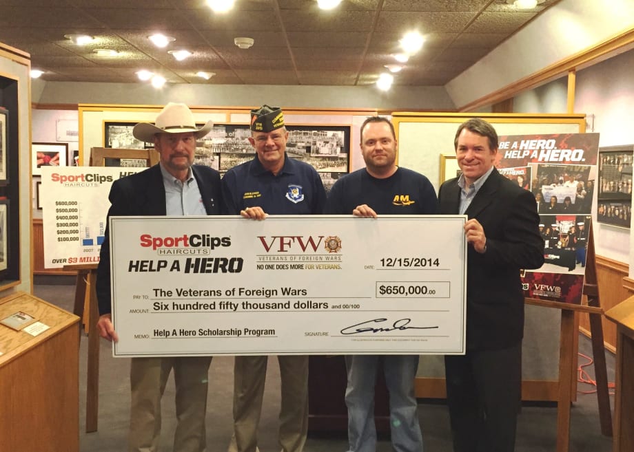 Sport Clips Donates to Help Service Members Pursue Education and Career Goals