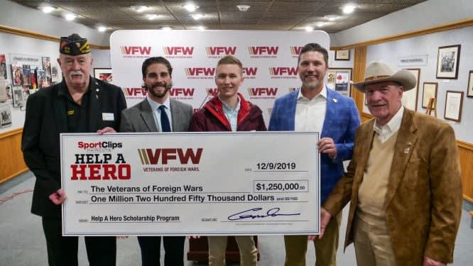 Sport Clips Haircuts' $1.25M donation to VFW