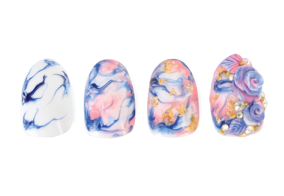 Nail Art Studio: Spring Marble