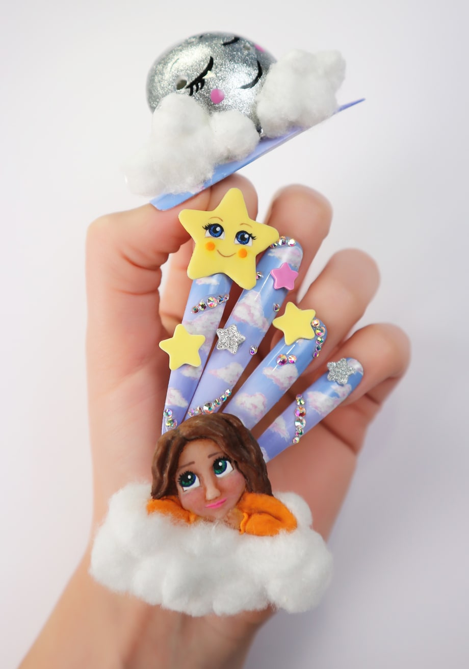 NTNA S. 7 Challenge 5: Twinkle Twinkle Little Star Nail Art (Stella)