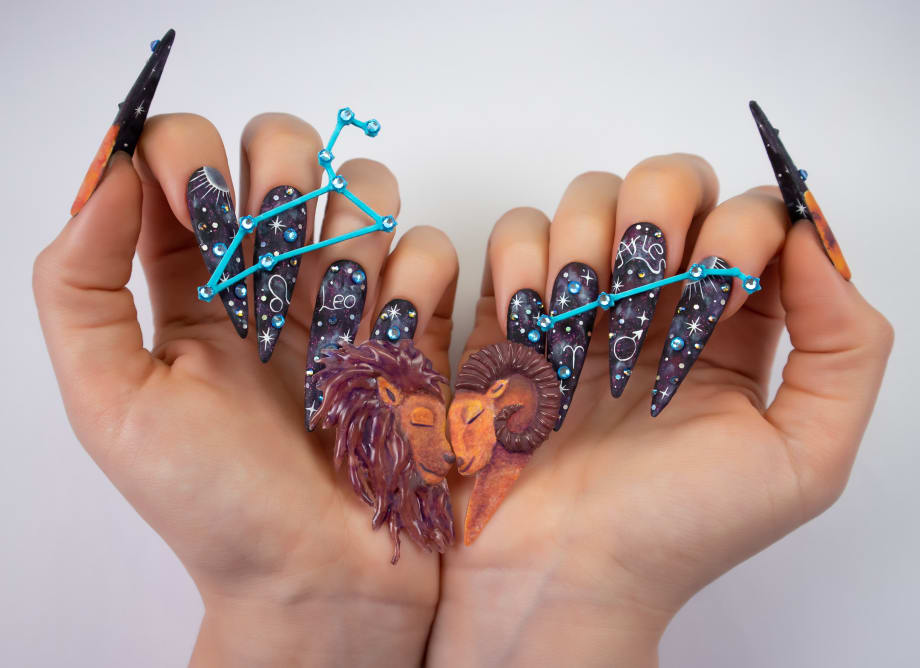 NTNA S. 7 Challenge 1: Ode to a Nightingale Nail Art (Stella)