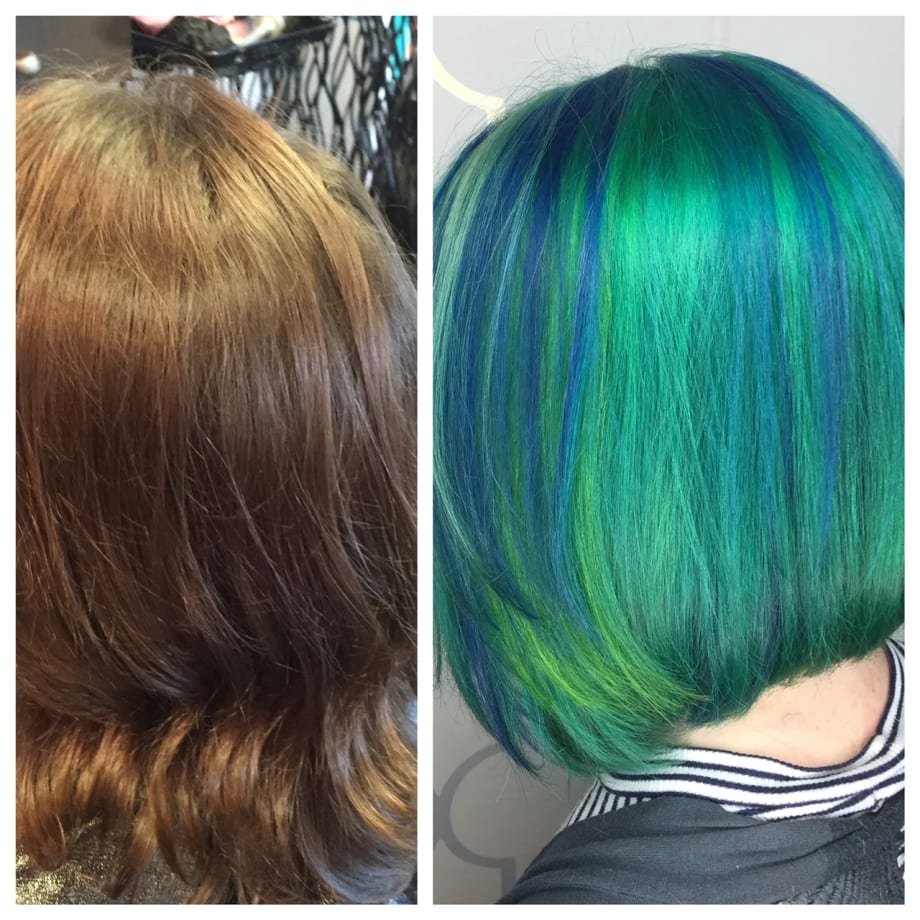 TRANSFORMATION: Virgin To Blue/Green Melt