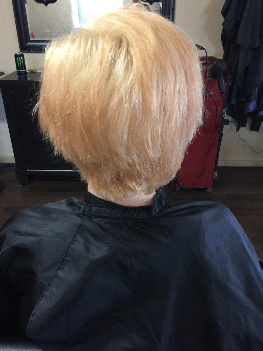 THE CHALLENGE: Black/Red To Bright Blonde