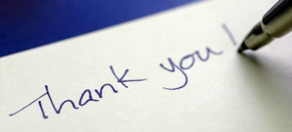 Developing the Thank You Notes Habit