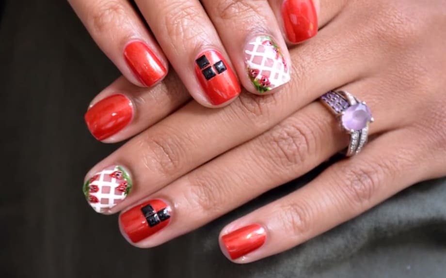 Probelle Strawberry Patch Manicure Application