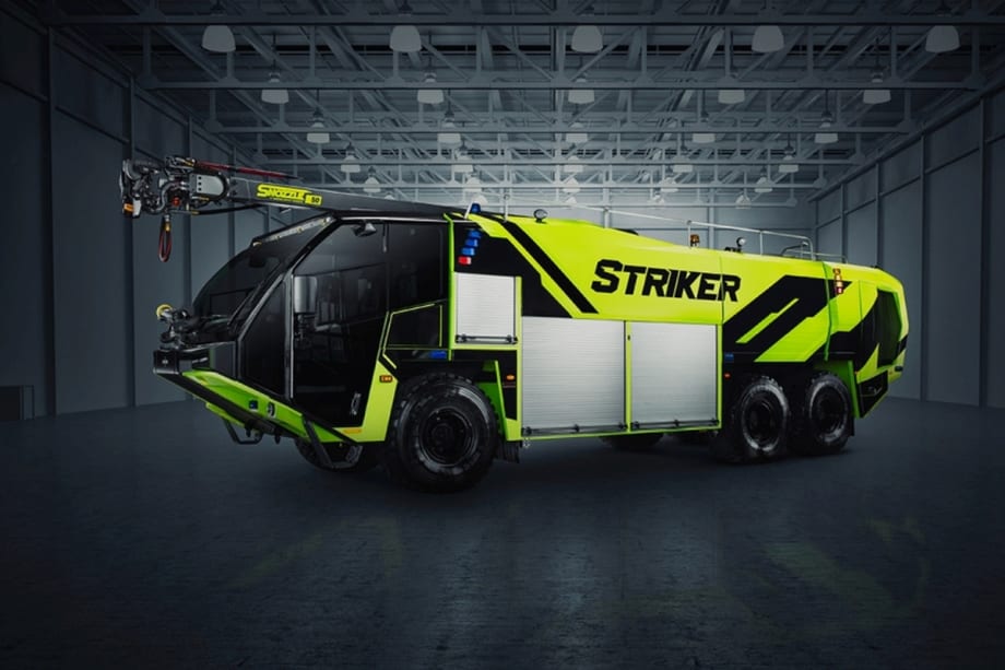 Oshkosh Airport Products Upgrades Striker ARFF Vehicle