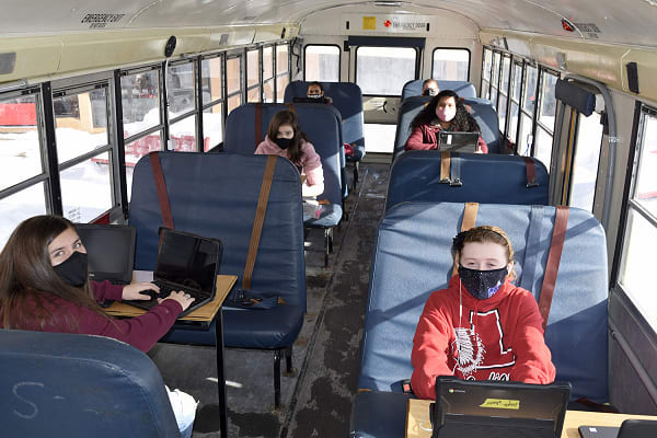 New York District Uses School Bus as Mobile Classroom