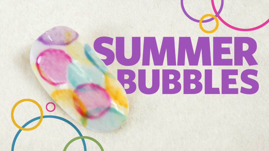 Summer Nail Art: Blended Bubbles