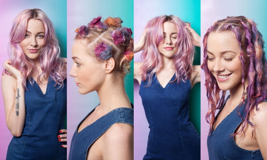 What Is SunBun? — The New Hair Coloring Technique That Incorporates Top Knots and ’90s Tie-Dye
