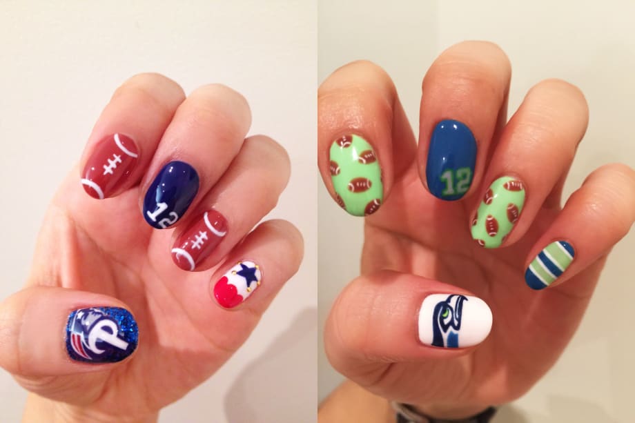 Nailgating: Super Bowl XLIX Nail Art