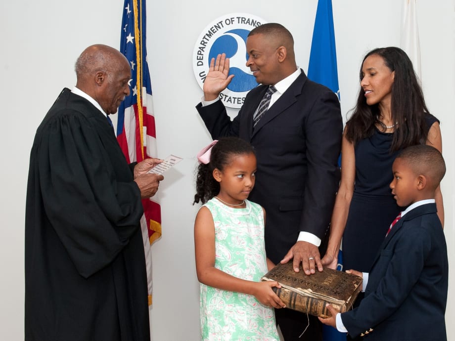 Foxx Sworn in as 17th U.S. Secretary of Transportation