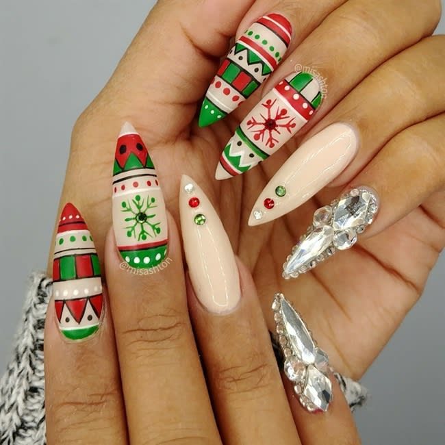 Sweater Weather Nail Art