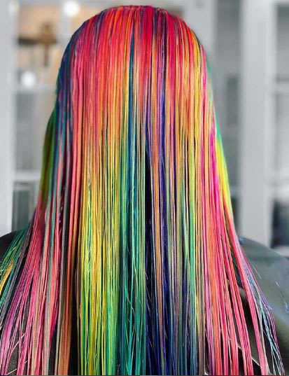 Section Hair in a Star for Stunning Color Results