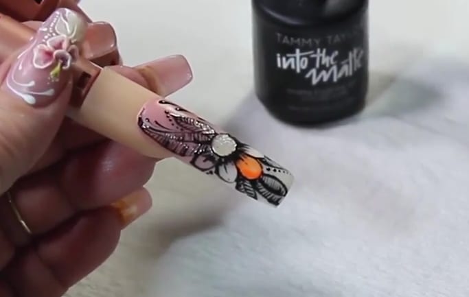 Splendor of Spring Acrylic Nail Design by Gisela Marti