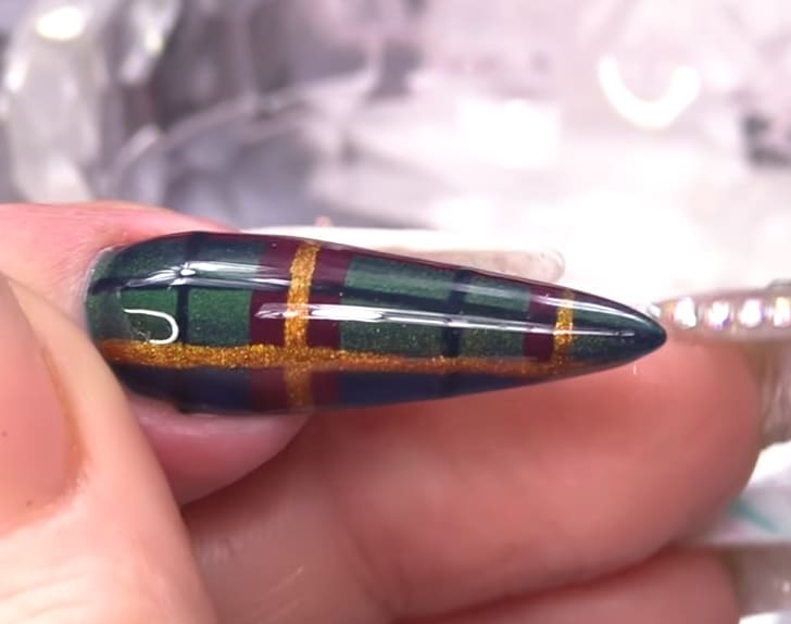 Winter Tartan Nail Art Tutorial