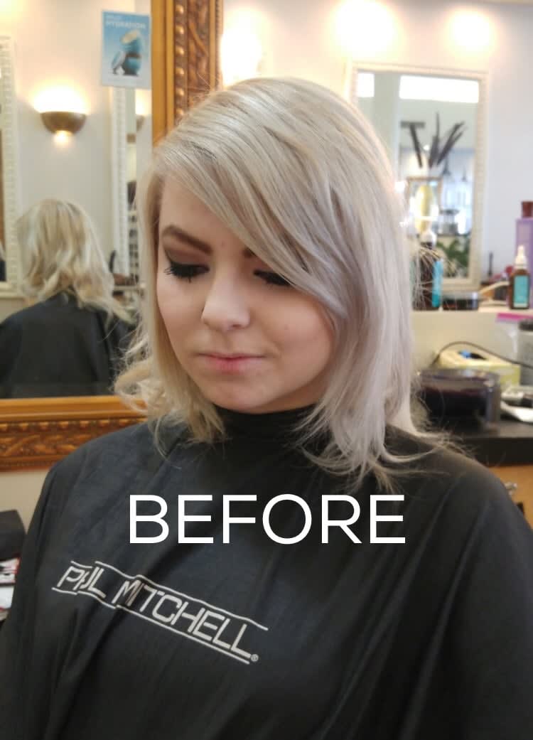 MAKEOVER: Faded Silver to Strawberry/Copper Blonde