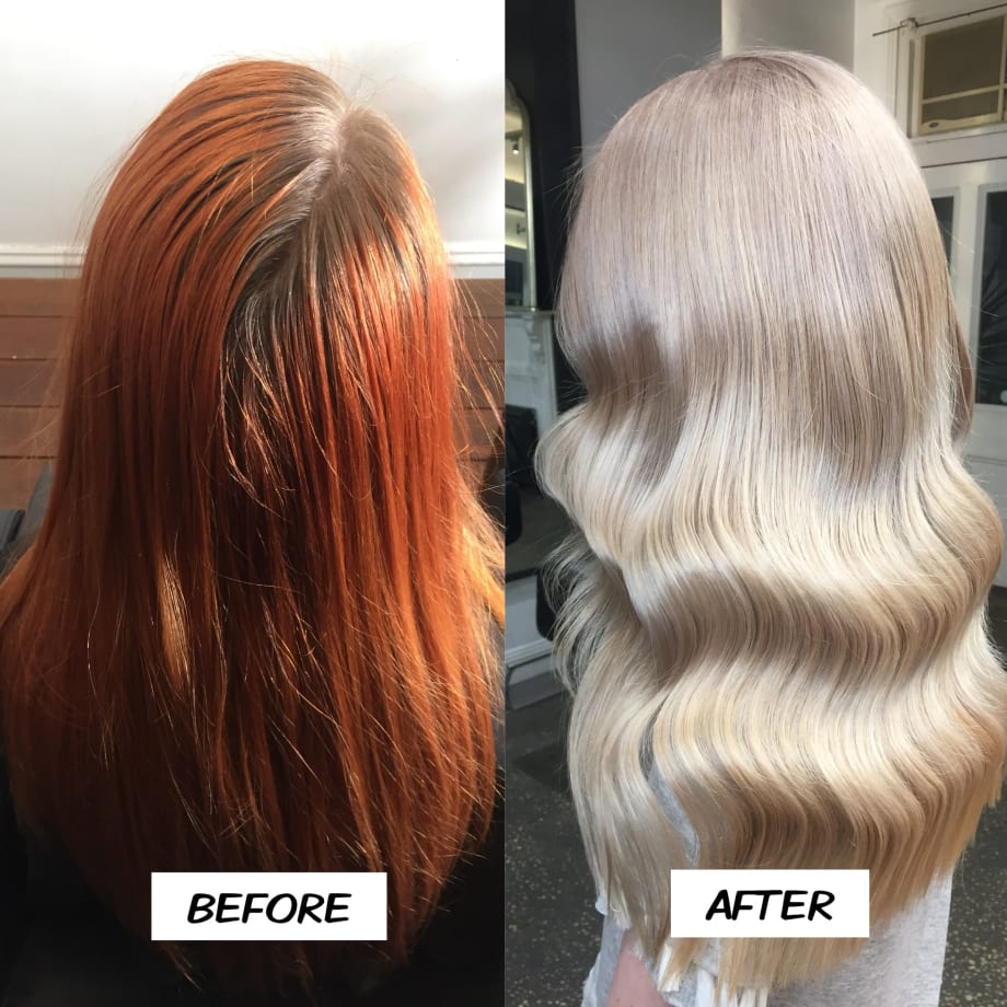 Makeover: Deep Red To Champagne