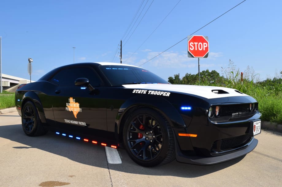Seized Dodge Challenger Hellcat Added to Texas Highway Patrol Fleet