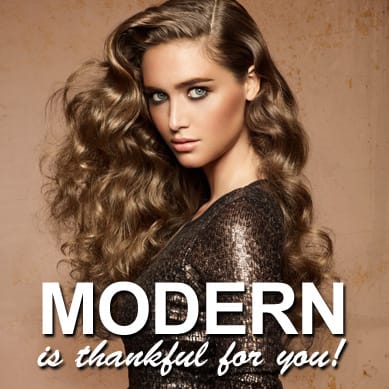 MODERN is Thankful For Your Gift of Beauty