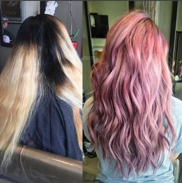 7 Hours Later: Vintage Rose Hair Color Makeover with Schwarzkopf Formula