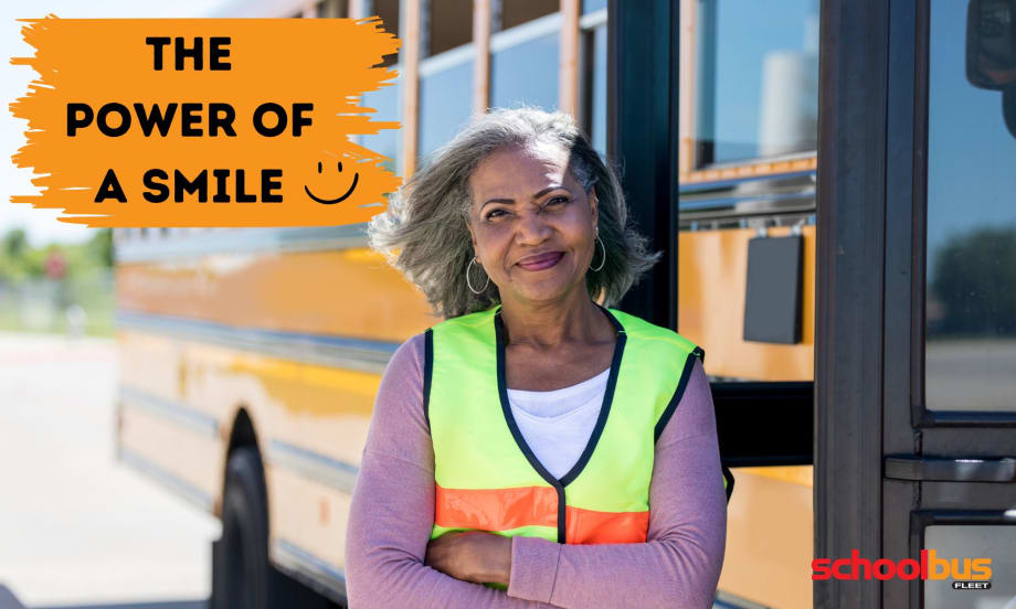 School bus driver's smile went a long way