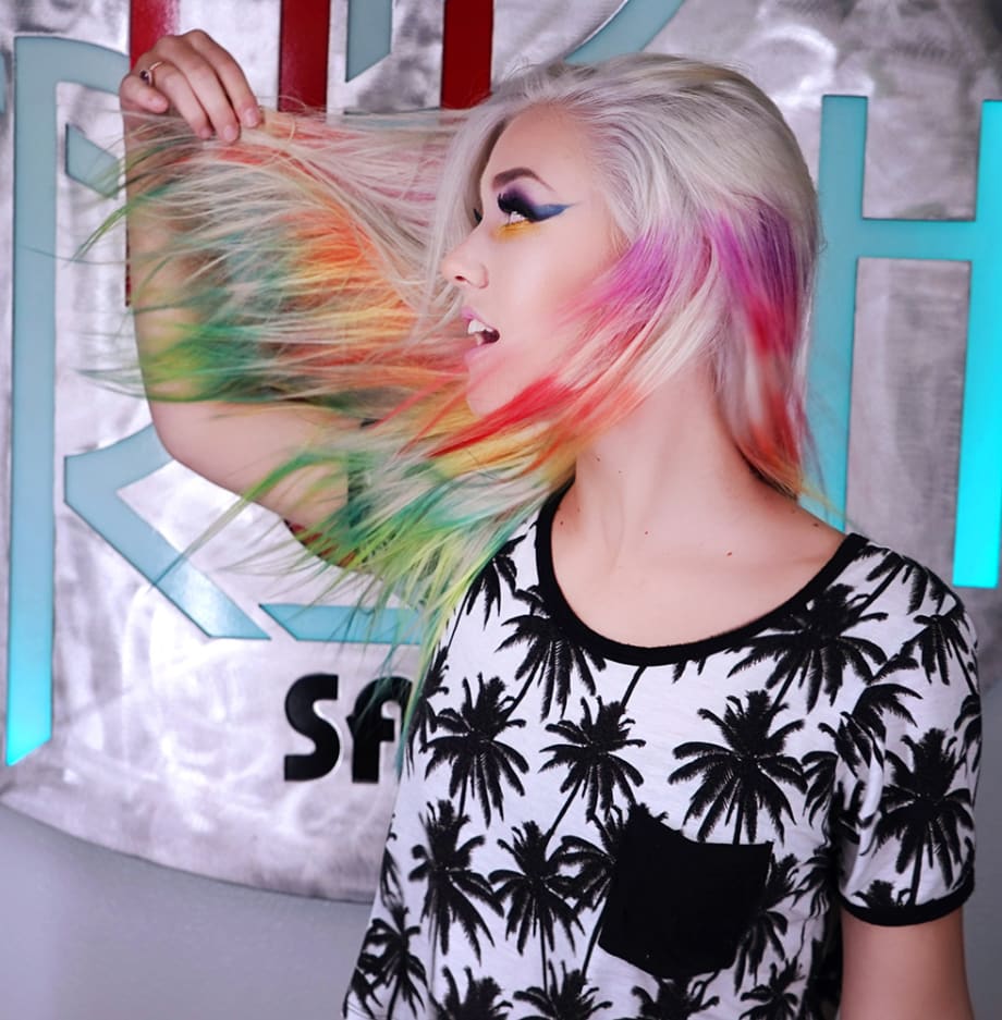 NEW TREND: Psychedelic Tie-Dye Haircolor Technique
