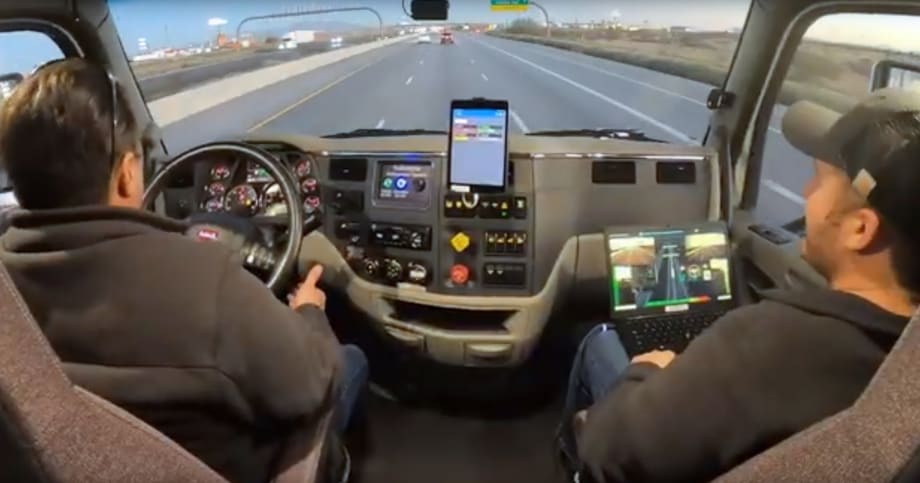 Inside the Cab of an Autonomous Truck