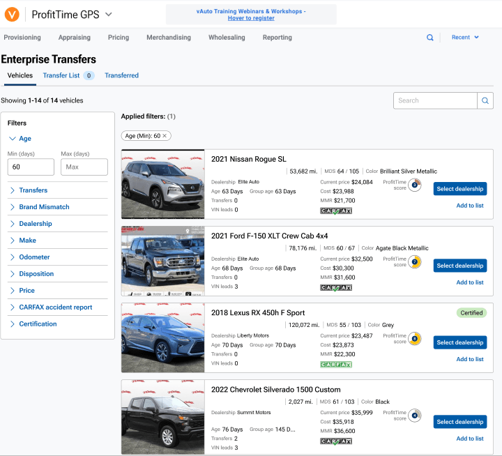 VAuto Enhances GPS, Provision Solutions 