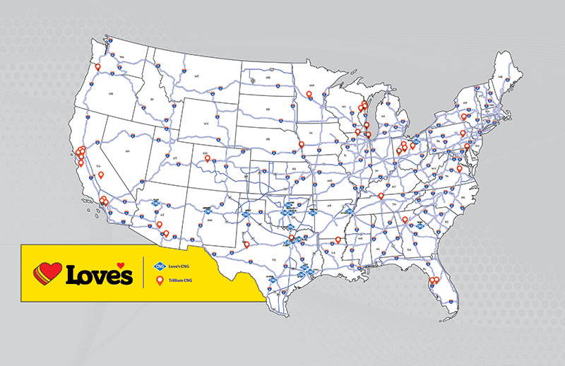 Love’s Travel Stops Acquires CNG Provider Trillium