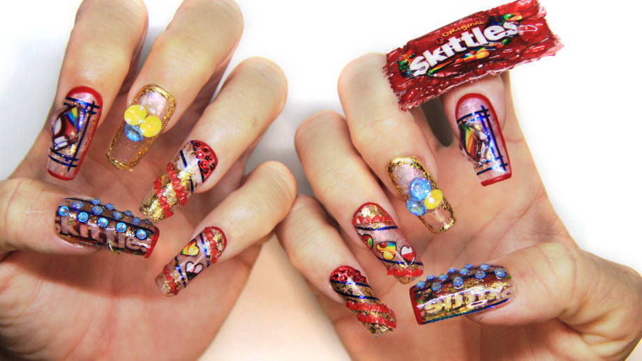 NTNA S. 7 Pre-Challenge 2: Upcycled Skittles Nail Art (Trina)