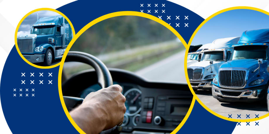 Student truck driver graphic.