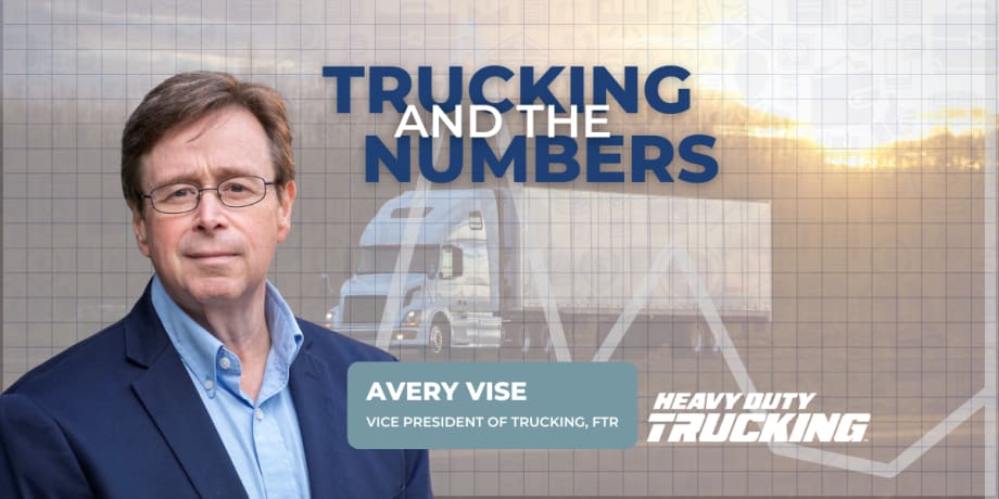 "Trucking and the Numbers" graphic with Avery Vise