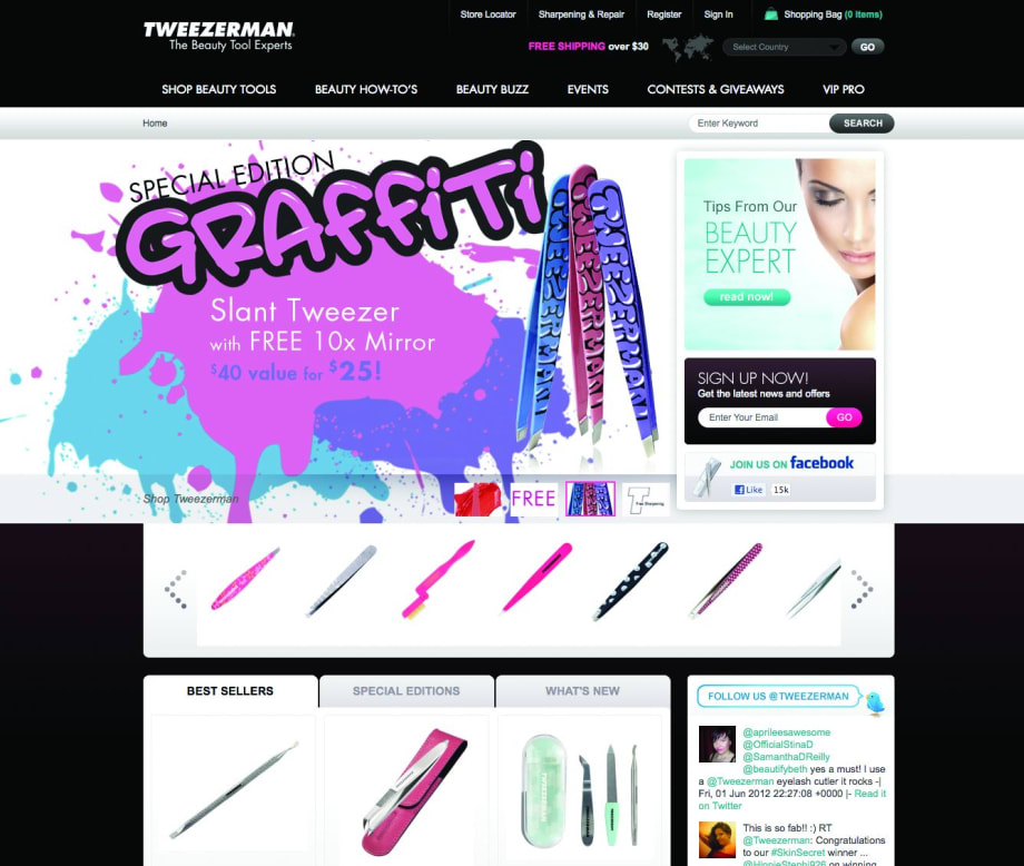 Tweezerman.com Wins Interactive Media Award