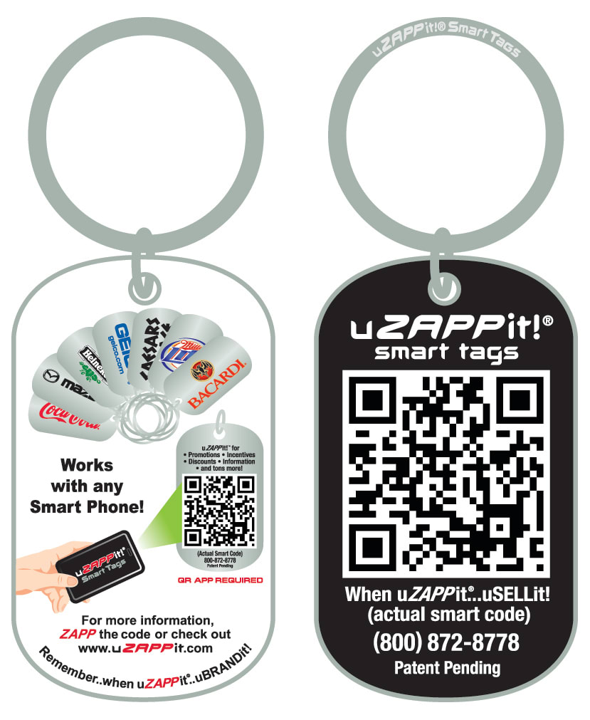 uZAPPit Smart Tags Link Customers to Company Information