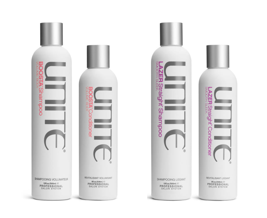Unite Presents New Boosta and Lazer Straight Shampoos and Conditioners