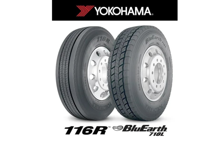 Yokohama 116R truck tire.