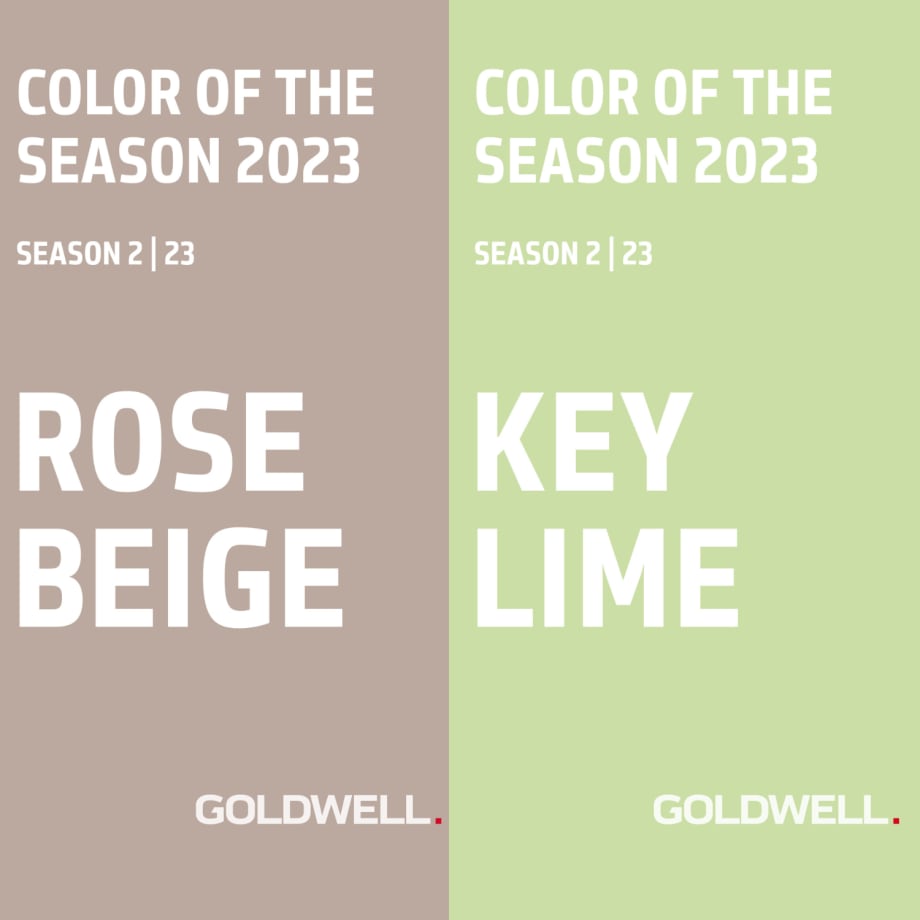 Goldwell Announces First Colors of the Season 2023: ROSE BEIGE & KEY LIME