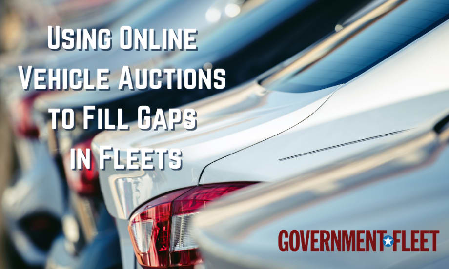 Using Online Auctions to Fill Gaps in Fleets