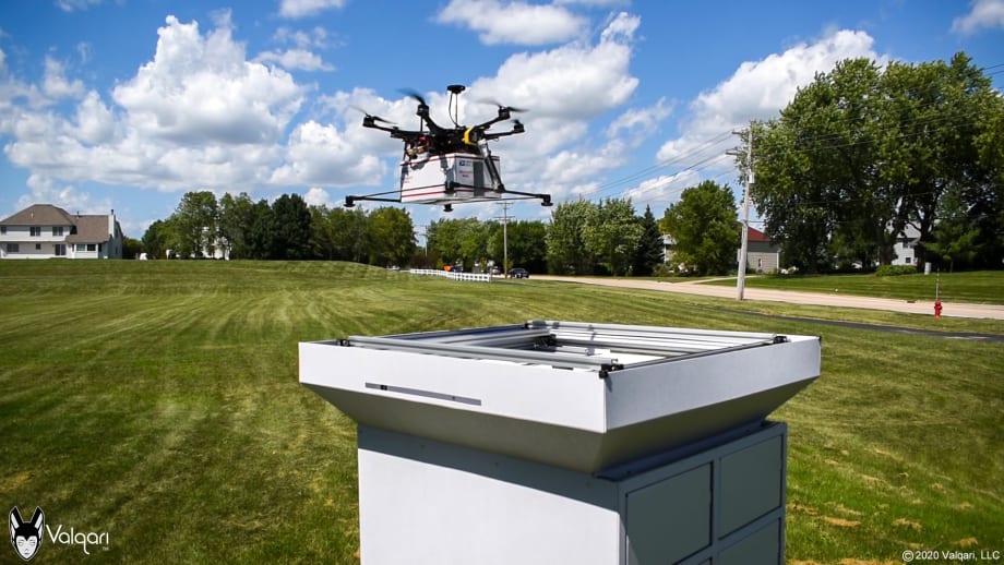 Drone Startup Addresses Last-Inch Logistics with Drone Delivery Station