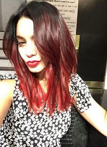 Vanessa Hudgens' Red Ombre