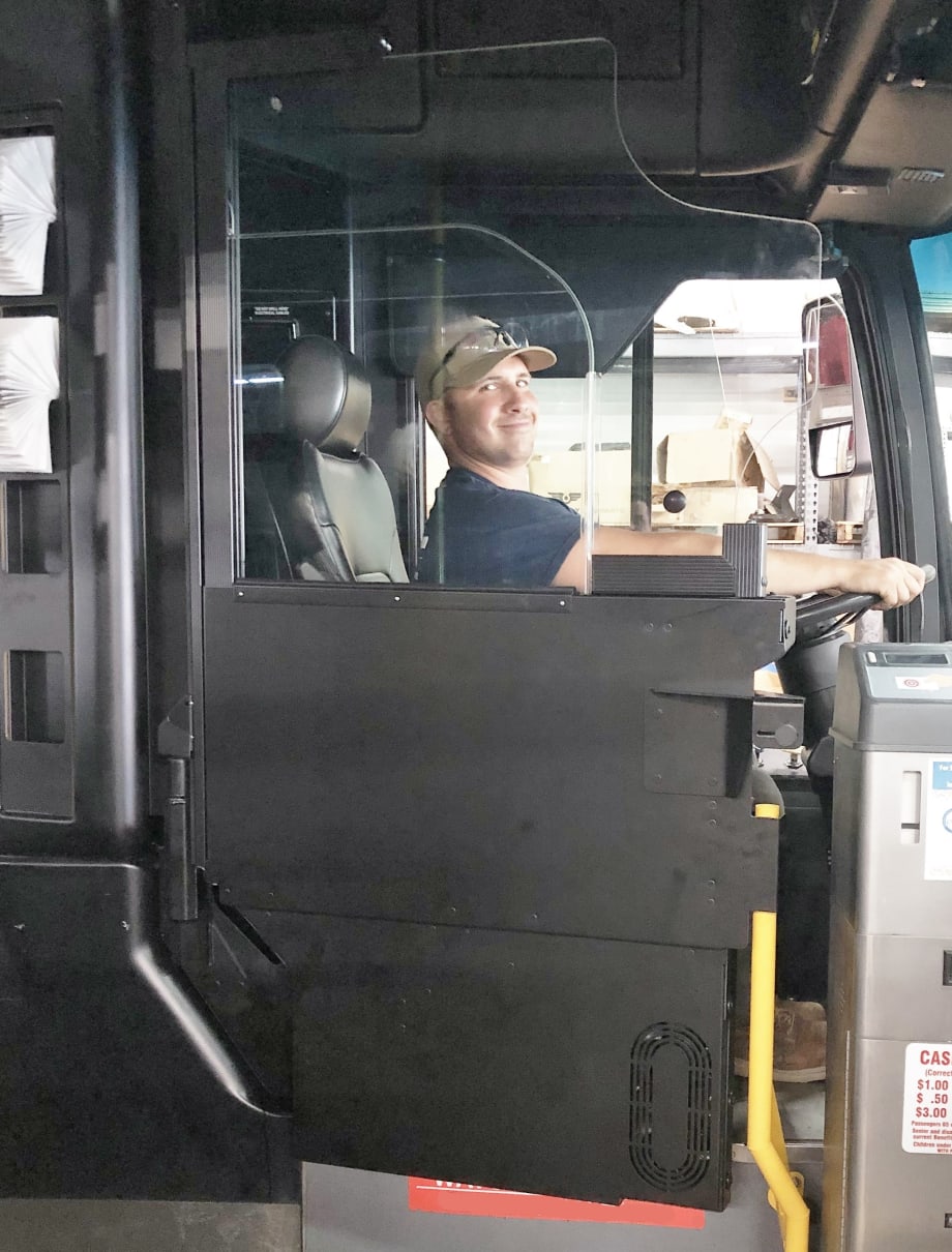 Vapor’s vShield® Door Protects Bus Operators, Improves Air Quality and Circulation in Cockpit