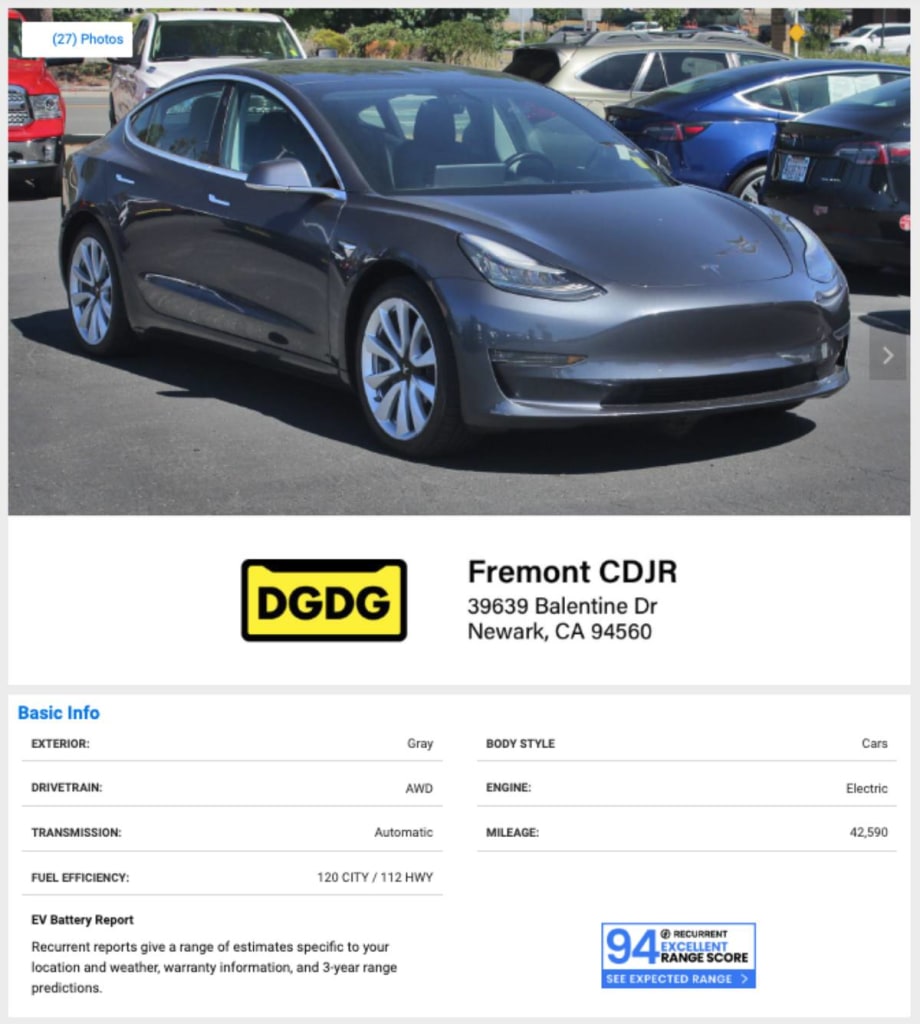 Recurrent, Black Book Team Up to Score and Value Used EVs