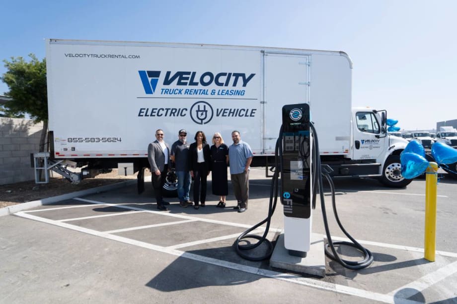  Truck Rental Provider, EV Energy Firm Unveil Chargers Across SoCal