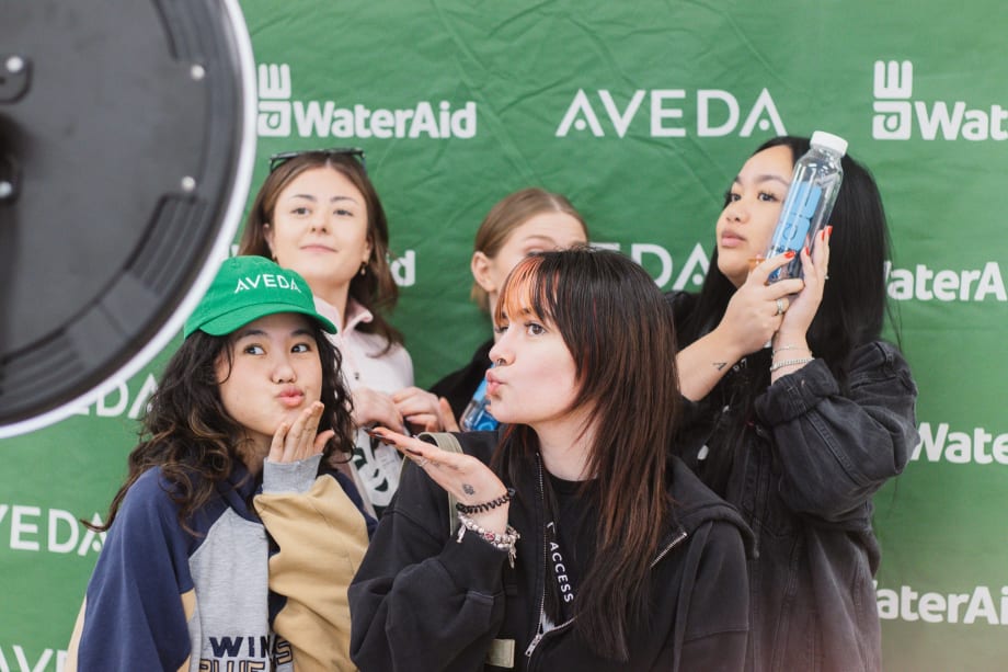 Hamming it up for the camera, the selfie-ready team from Verde Salon Group.