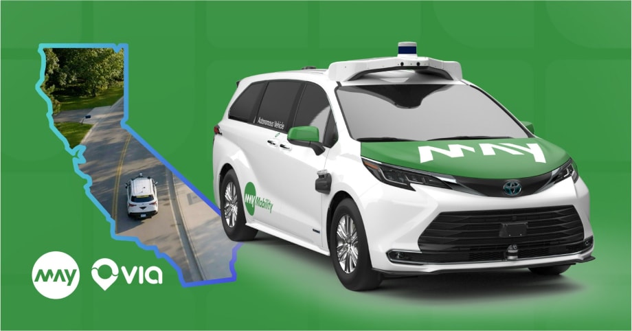 May Mobility, Via Team to Bring AVs to California 