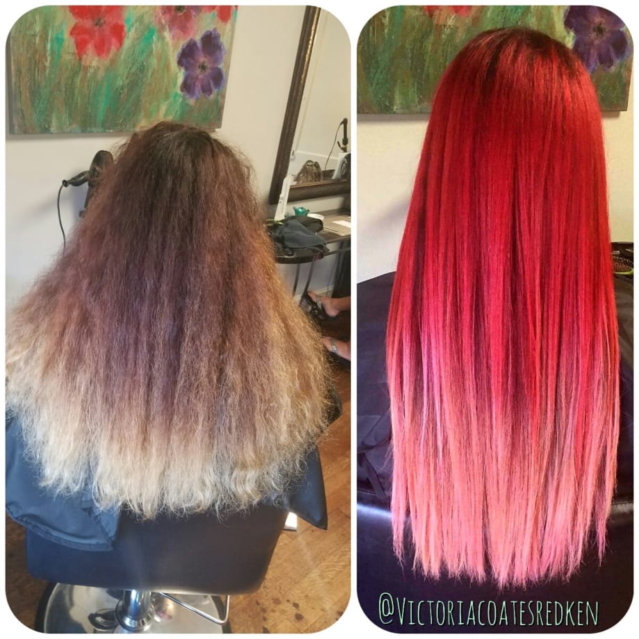MAKEOVER: Fuzzy Fade To Sleek Raspberry/Pink Melt