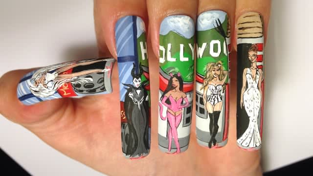 Hollywood Walk of Fame Nails for NTNA S.3 Challenge #4 (April)