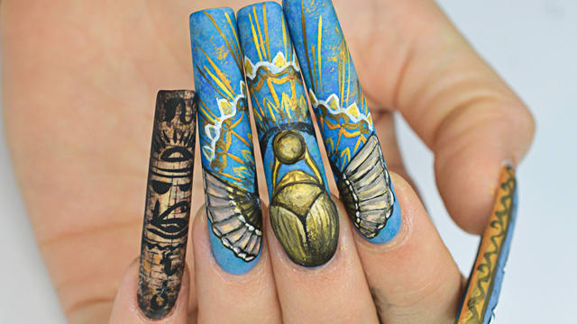 Egyptian Theatre Nails for NTNA S. 3 Challenge #4 (Celina)
